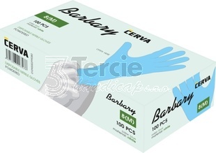 BARBARY jednorázové nitrilové pudrované rukavice (BOX=100ks),EN420,food contact