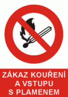 Zákaz kouření a vstupu s plam.,A4,4201a,plast