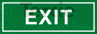 EXIT - text v rámečku (zelená), 20x7, folie, POZ37