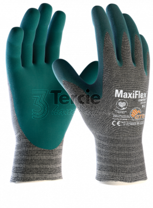 MaxiFlex® Comfort™ 34-924 ATG® pracovní rukavice máčené v NBR nitrilové pěně,EN388(4121A),EN407(X1XXXX)