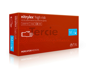 nitrylex® high risk jednorázové,nesterilní,nepudrované nitrilové rukavice(BOX=100ks)