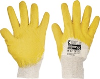TWITE vel.10" rukavice máčené v latexu,EN388(3121X),EN407(X1XXXX)