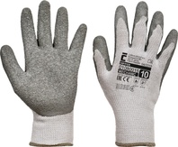 DIPPER nylonové rukavice máčené v latexu EN388:2016 (3141X),EN407 (X1XXXX)