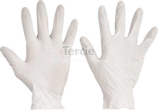 LOON jednorázové pudrované latexové rukavice (BOX=100ks),EN ISO 374-1,EN ISO 374-5,food contact