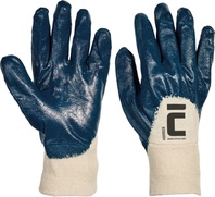 HARRIER rukavice bavlněné máčené v nitrilu,EN388(4111X)