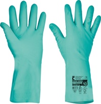 GREBE-G nitrilové rukavice chemicky odolné,délka 33cm,EN388(4102X),EN ISO 374-1,EN ISO 374-5