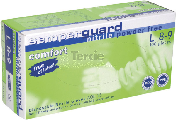 Semperguard® nitrile comfort jednorázové nitrilové rukavice,nepudrované (BOX=100ks)