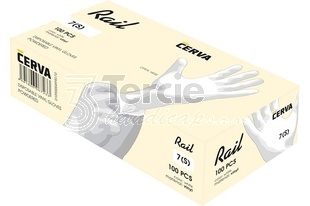 RAIL jednorázové vinylové rukavice pudrované (BOX=100ks)