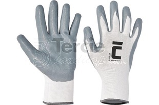 BABBLER pracovní rukavice pletené z bezešvého nylonu s vrstvou nitrilu,EN388(4131X)