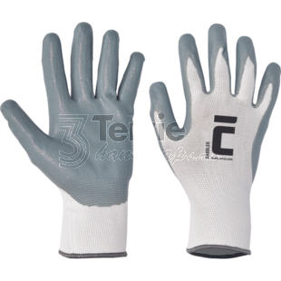 BABBLER pracovní rukavice pletené 13gg z bezešvého nylonu s vrstvou nitrilu,EN388(4131X)