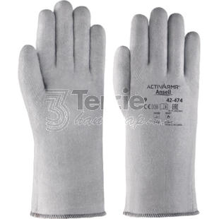 Ansell 42-474 CrusaderFlex pracovní rukavice tepluodolné do 200 °C,EN388(2241B),EN407(X2XXXX),food contact