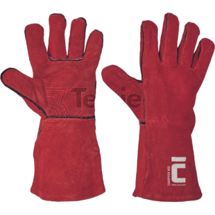 SANDPIPER RED svářečské pracovní rukavice,EN 388 (2144X),EN 12477 (413X3X Type A)