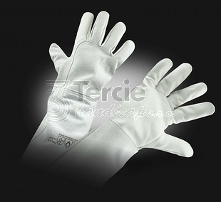 E-1/15 LI vel.11" svářečské rukavice z jehnětiny šité kevlarovou nití,EN388(2112X),EN407(41XX2X),EN12477(Typ A)