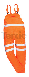 RT43 reflexní laclové kalhoty oranžové Hi-Vis,EN ISO 20471,RIS-3279-TOM