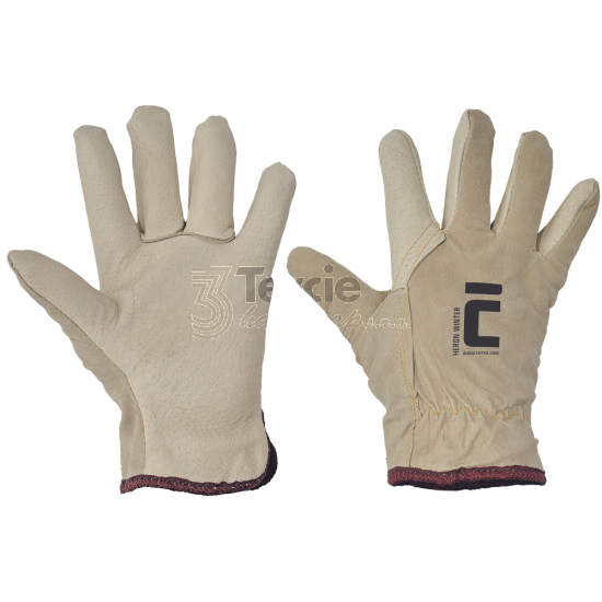 HERON WINTER pracovní rukavice celokožené zateplené,EN388:2016 (3111X)
