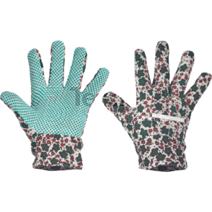 AVOCET vel.9" bavlněná rukavice s PVC terčíky,EN388(1X1XX)