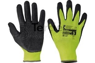 PALAWAN polyesterové rukavice s nánosem latexu,EN388(2131X)