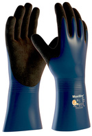 MaxiDry® Plus™ 56-530 ATG® NBR celomáčené nitrilové rukavice,EN388(4121A),EN ISO 374-1:2016/Type B (JKL)
pena v dlani