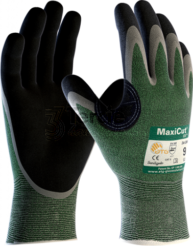 MaxiCut® Oil™ 34-304 ATG® pracovní rukavice z NBR nitrilové mikropěny EN 388(4331B)