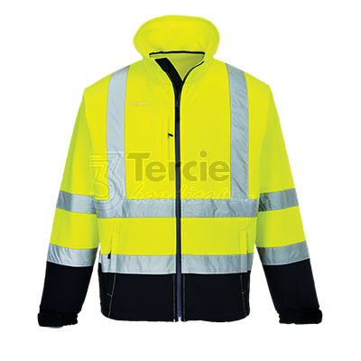 Reflexní softshellová bunda Contrast Softshell žlutá S425 Hi-Vis,EN ISO 20471