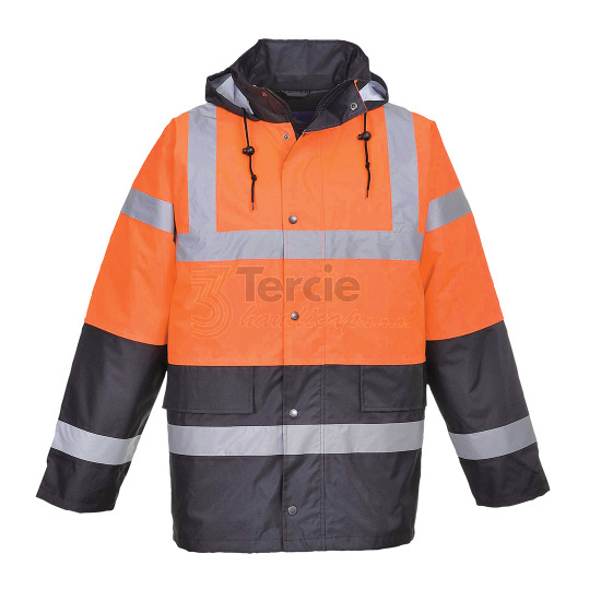 Reflexní bunda dvoubarevná S467 Hi-Vis,oranžová/modrá,EN ISO 20471,EN343,EN342