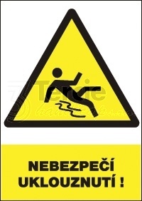 12345 T. Nebezp.uklouznutí -bezp.tabulka