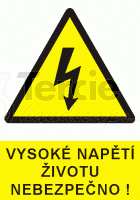 Vysoké napětí životu nebezpečno! 0103 A4Plast