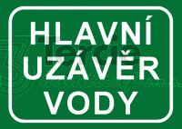 Hlavní uzávěr vody,7833a, 21x9 plast