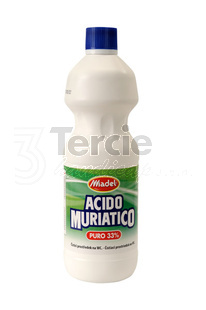 ACIDO MURIATICO 33% 1000 ml (na nejodolnější usazeniny na WC a pisoárech)