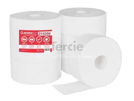 JUMBO 230 mm, dvouvrstvý toaletní papír,100% bělost,(BAL=6rolí)