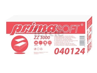 Papírové ručníky Z-Z Prima soft,3000ks lepený,extra bílá (BOX=3000ks)