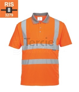 RT22 reflexní polokošile oranžová Hi-Vis, EN ISO 20471,GO/RT, RIS-3279-TOM