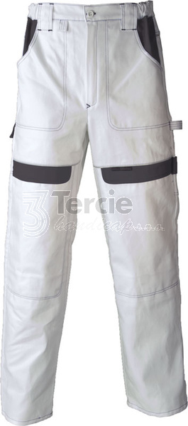 COOL TREND 203,vel.58 prodloužená,bílá-šedá,kalhoty pasové 260g/m2