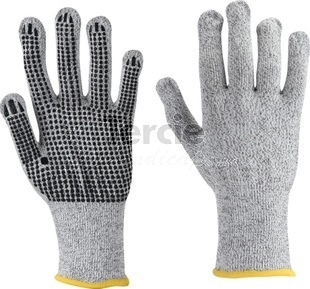 CROPPER DOTS pletené rukavice s  nitrilovými terčíky,HPPE,nylon,lycra EN388:2016 (3X4XC)