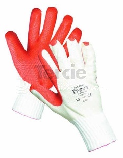 REDWING pletené ruk.PES/BA s vrstvou latexu