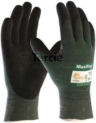 MaxiFlex® Cut™ 34-8743 pracovní rukavice NBR nitrilová mikropěna,EN388(4331B)