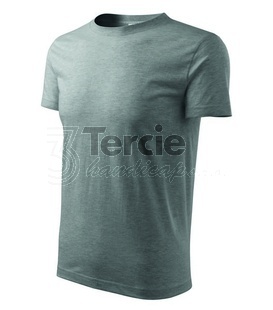 Tričko pánské Classic New,vel.S,12 šedý melír,145 g/m2, 100 % bavlna