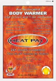 Heat Pax™ Body Warmers 24+ hour - vzduchem aktivovaný ohřívač těla 5540,5541,5542