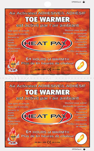Heat Pax™ Toe Warmers 6+ Hour - vzduchem aktivovaný ohřívač nohou 5570,5571,5572