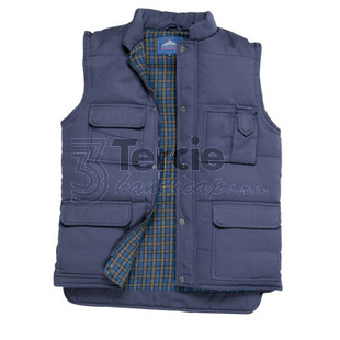 S414 SHETLAND tmavě modrá,vel.5XL,pracovní vesta zateplená