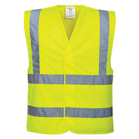 C470 HiVis vesta reflexní Two Band & Brace,EN ISO 20471 Třída 2