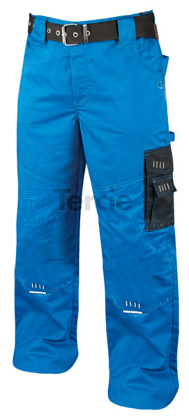 4TECH 02, kalhoty do pasu modro-černé, vel.50, prodloužené