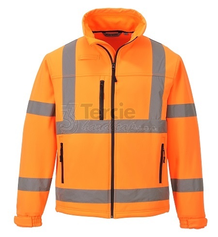 S424 Hi-Vis Classic softshelová bunda,EN ISO 20471 Třída 3