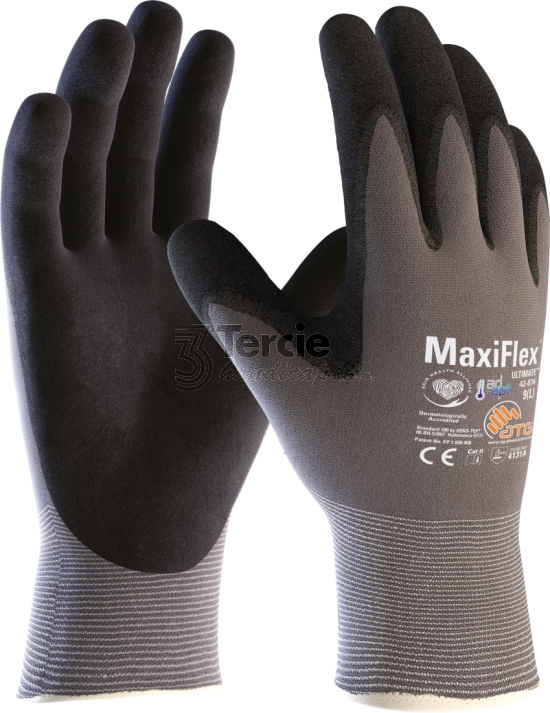 MaxiFlex® Ultimate 42-874 AD-APT ATG®,pracovní rukavice máčené v nitrilové pěně,EN388(4131A)