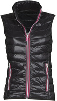 Dámská prošívaná vesta s kontrastním zipem