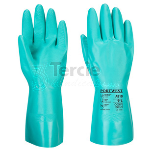 A810 Nitrosafe Chemical nitrilové rukavice délky 32cm,tloušťka 0,38mm,EN388(3101X),EN374(JKL)