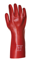 A435 rukavice PVC červené,délka 35 cm