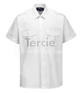 S101 Pánská košile s nárameníky, krátký rukáv
