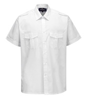 S101 Pánská košile s nárameníky, krátký rukáv