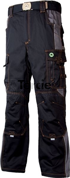 VISION kalhoty pas černo-šedé,vel.52,zkrácené